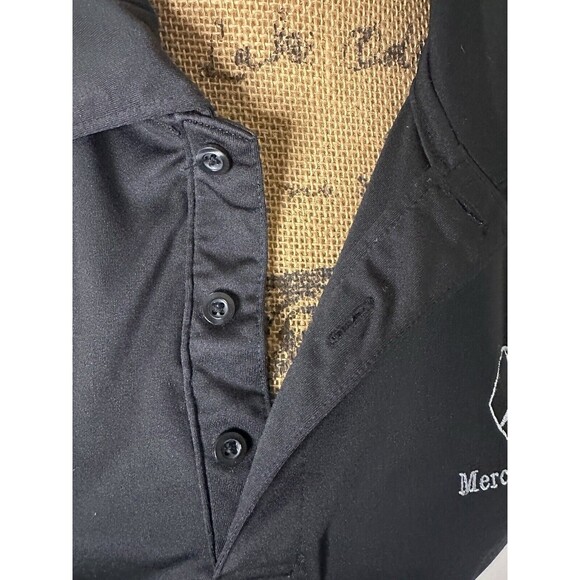 Mercedez Benz Men’s Clique Black Polo Shirt Short Sleeve Size Large - Picture 6 of 7